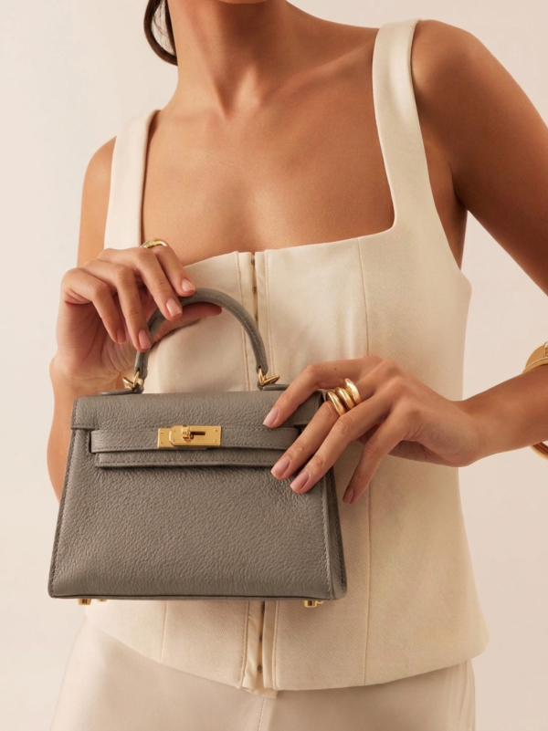 DIY Bag Kit: The Iconic Mini Top Handle Bag – Elephant Grey